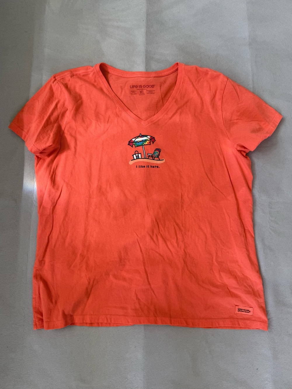 Life Is Good I Like It Here Women’s Crusher-Lite Tee - Size XL